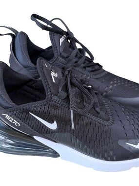 Nike Black/White Air Max 270-Style Men's Sneakers